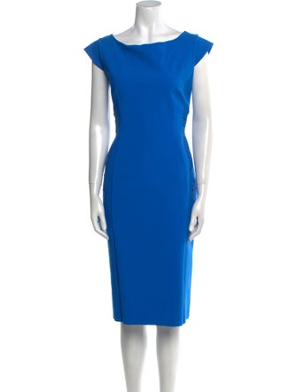 Chiara Boni Scoop Neck Midi Length Dress