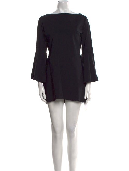 Chiara Boni Bateau Neckline Mini Dress