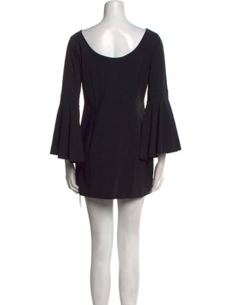Chiara Boni Bateau Neckline Mini Dress