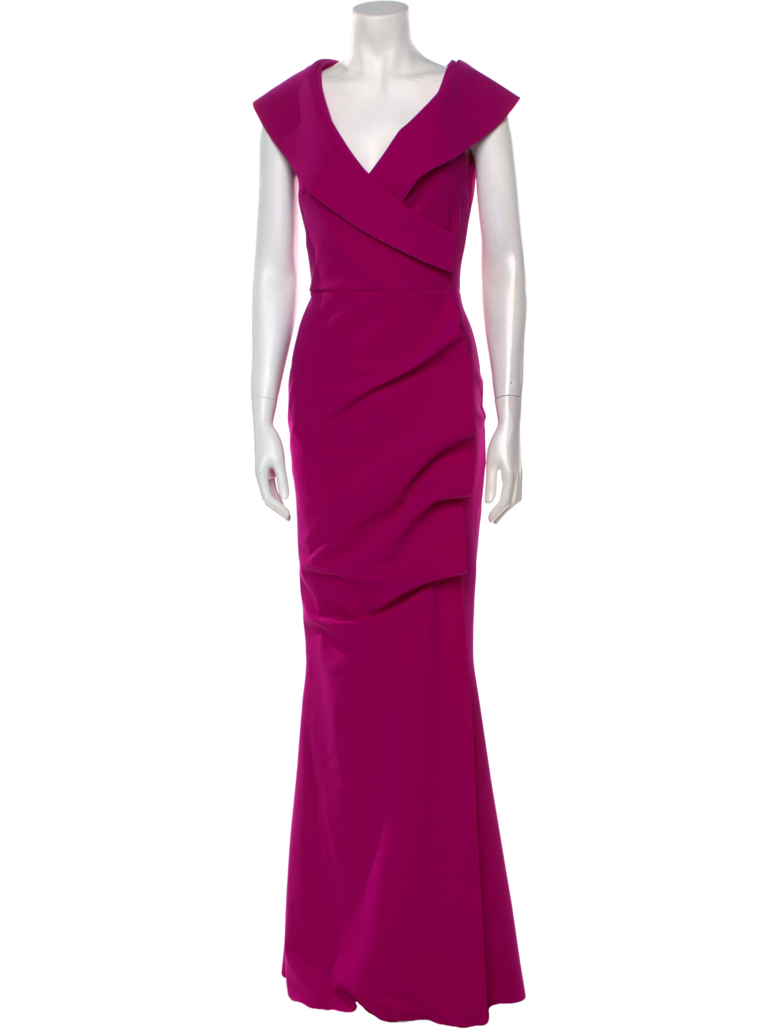 Chiara Boni V-Neck Long Dress w/ Tags