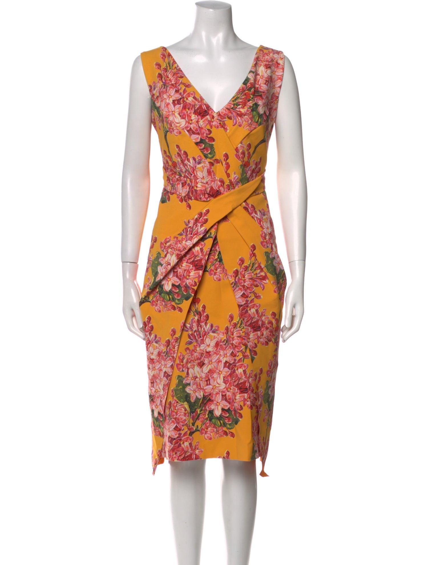Chiara Boni Floral Print Midi Length Dress