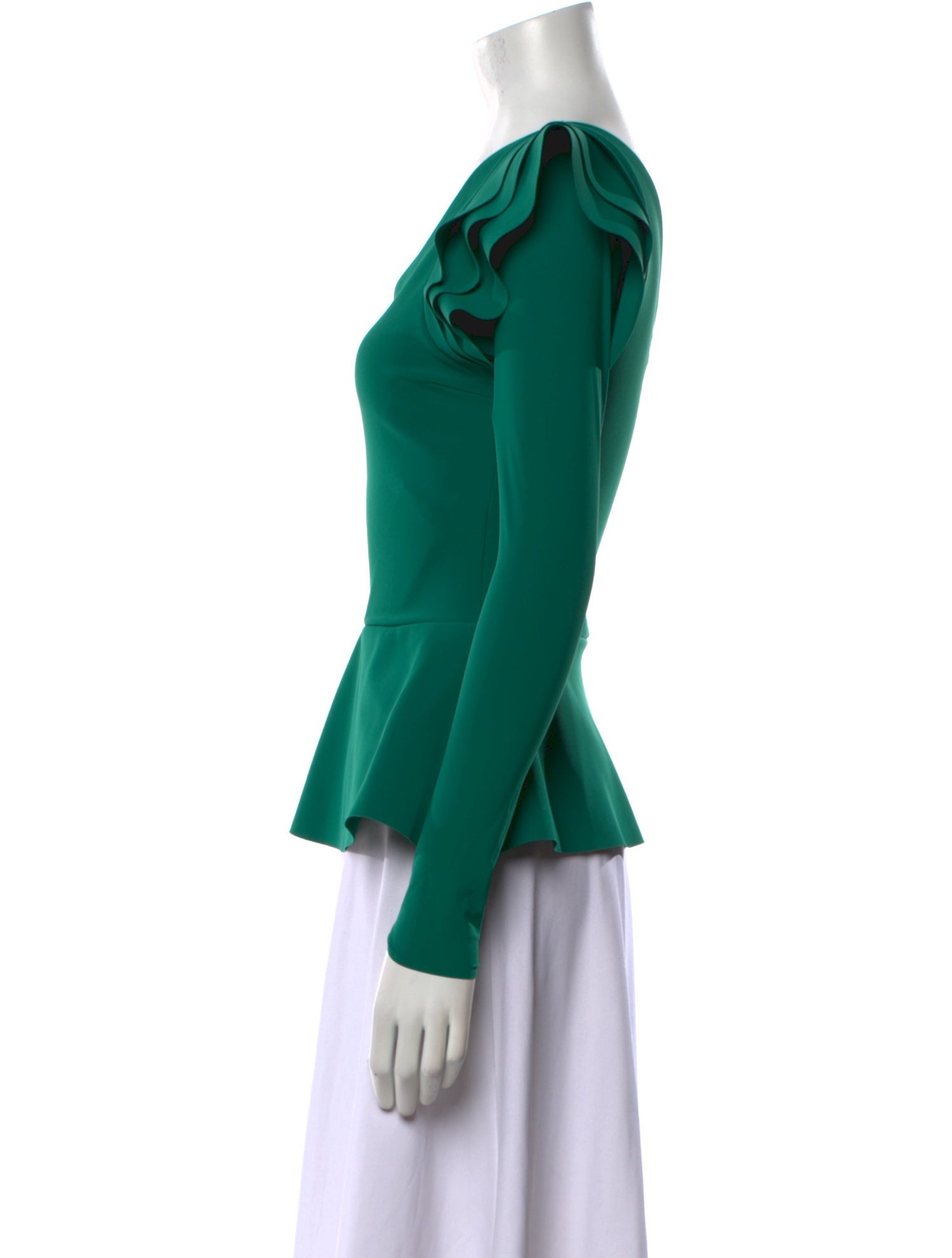 Chiara Boni One-Shoulder Long Sleeve Top