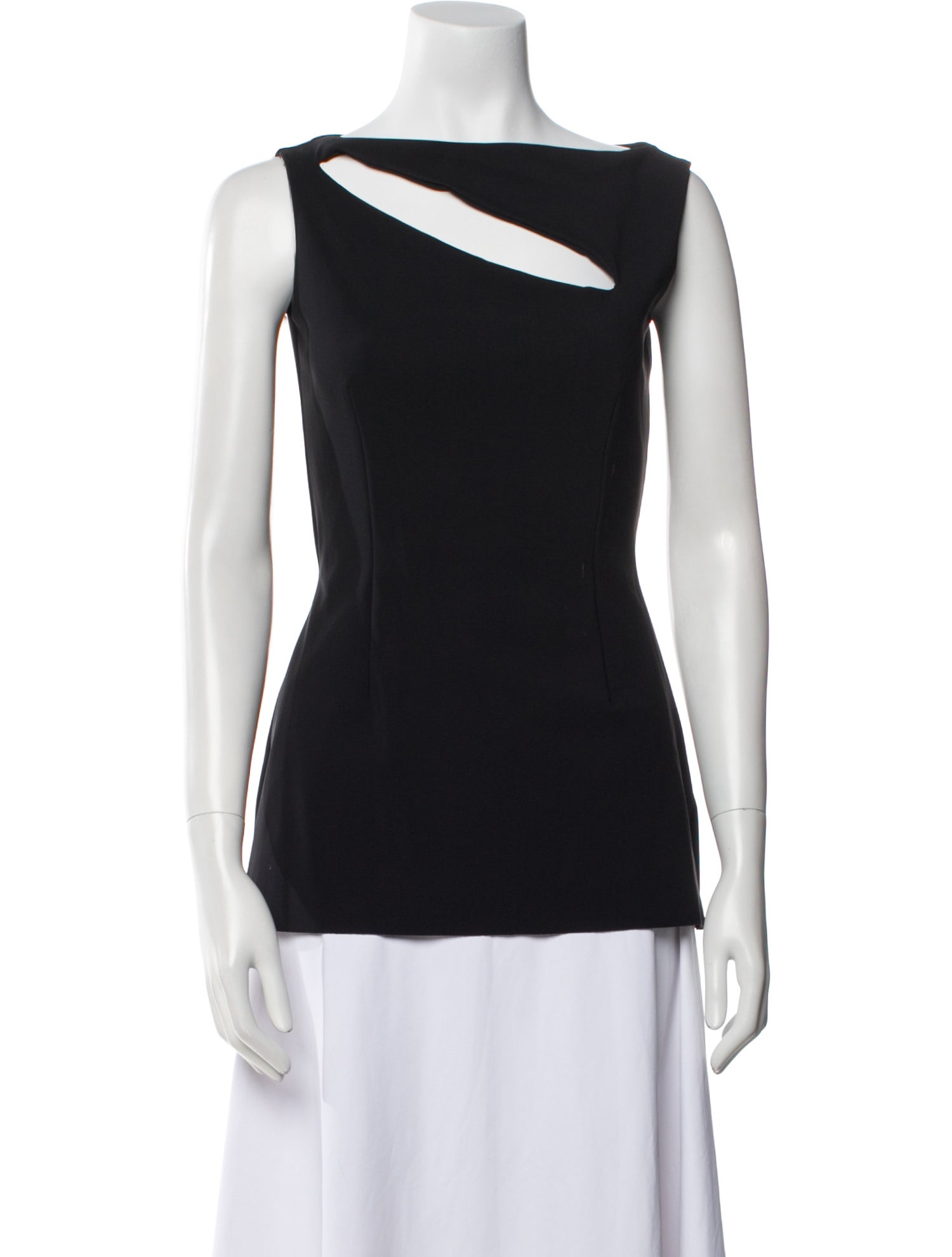 Chiara Boni Bateau Neckline Sleeveless Top