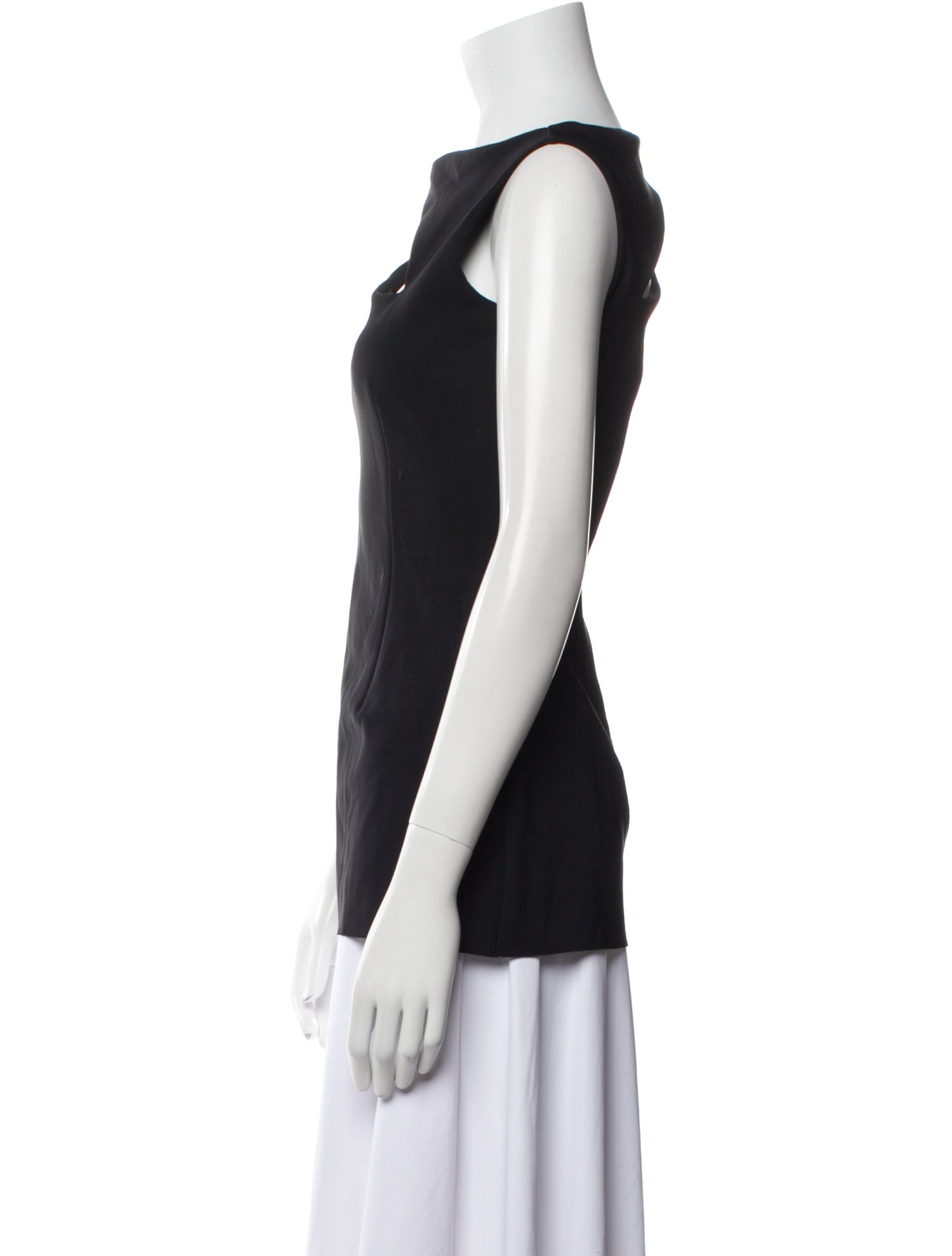 Chiara Boni Bateau Neckline Sleeveless Top