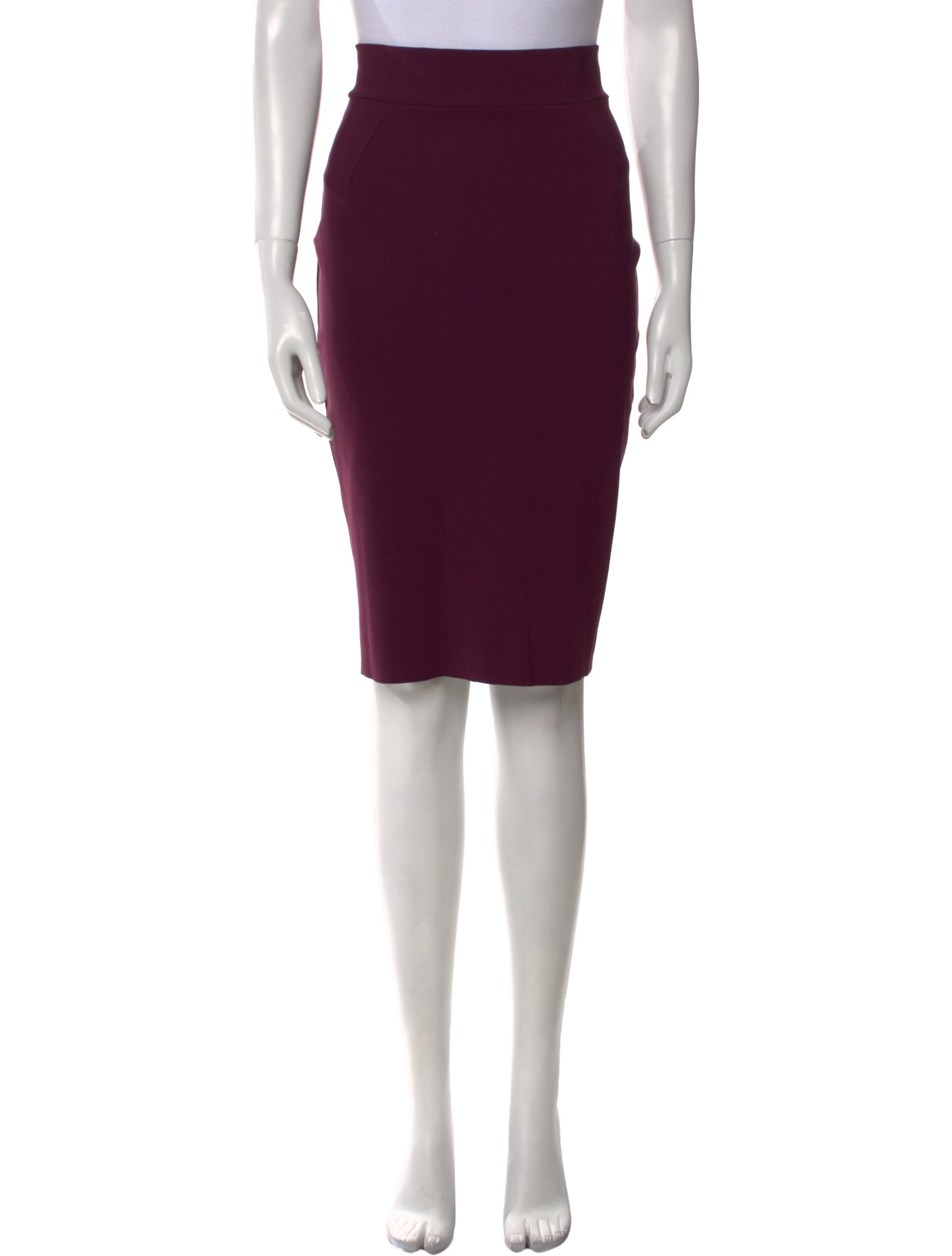 Chiara Boni Raw-Edge Trim Knee-Length Skirt