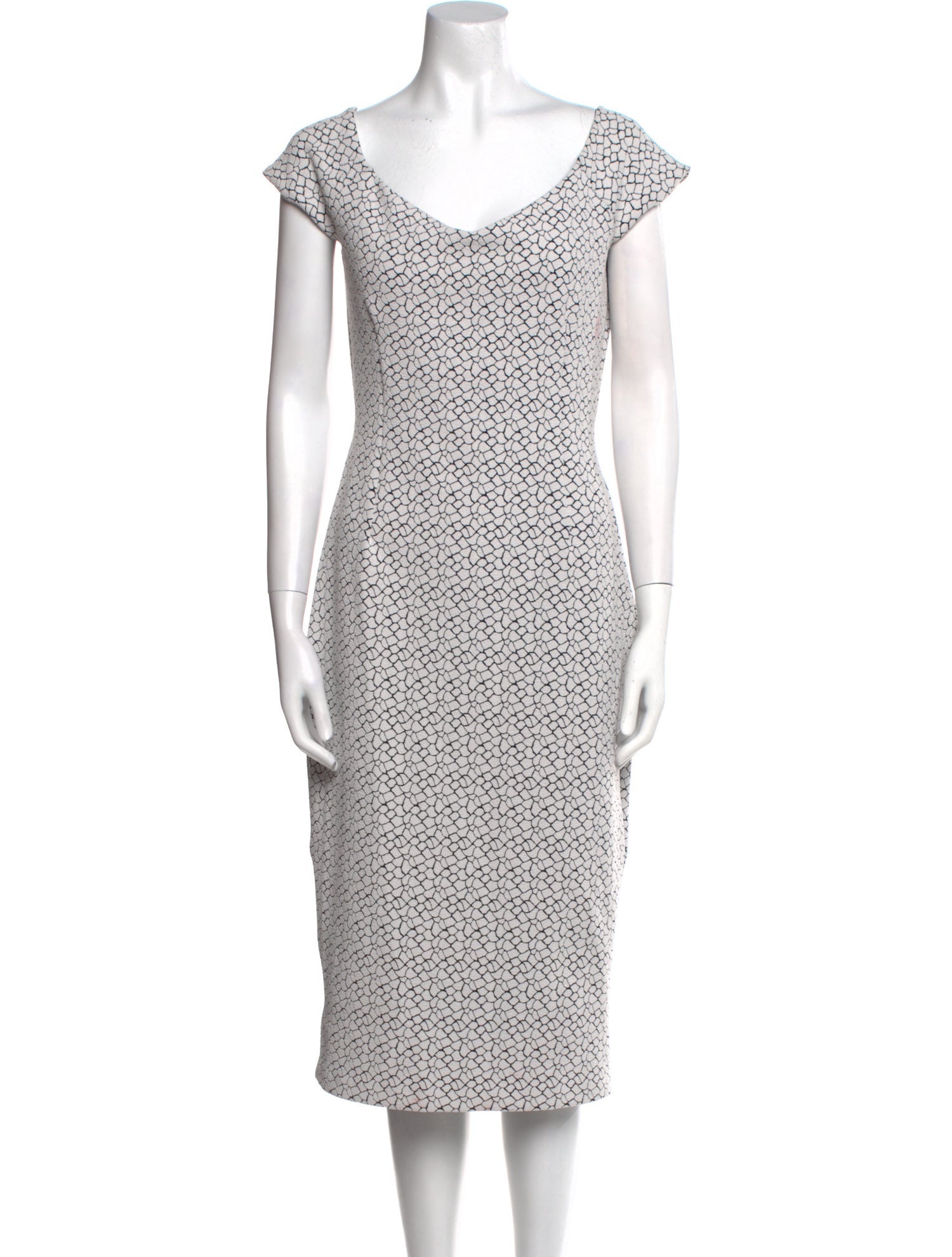 Chiara Boni V-Neck Midi Length Dress