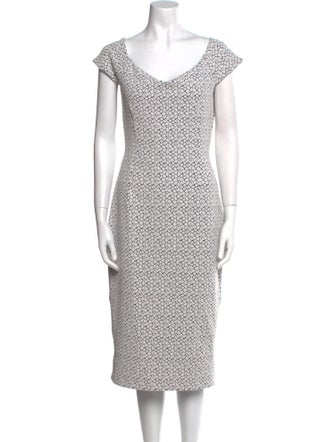 Chiara Boni V-Neck Midi Length Dress