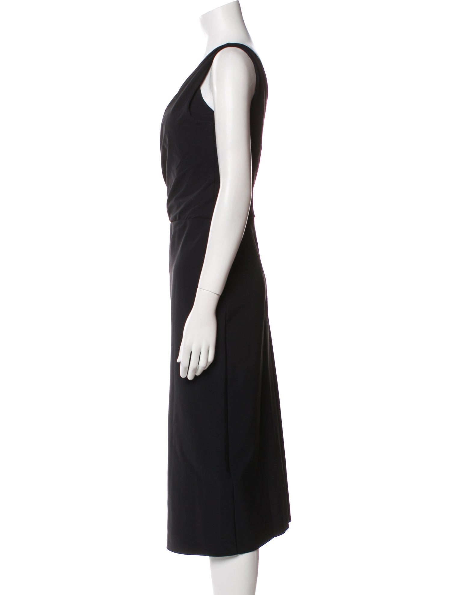 Chiara Boni Cowl Neck Midi Length Dress