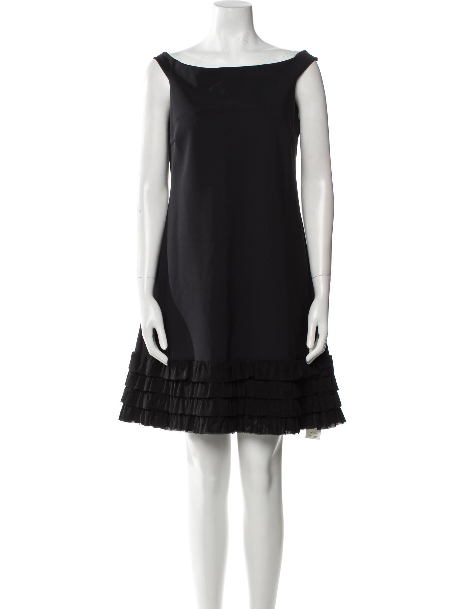 Chiara Boni Bateau Neckline Mini Dress