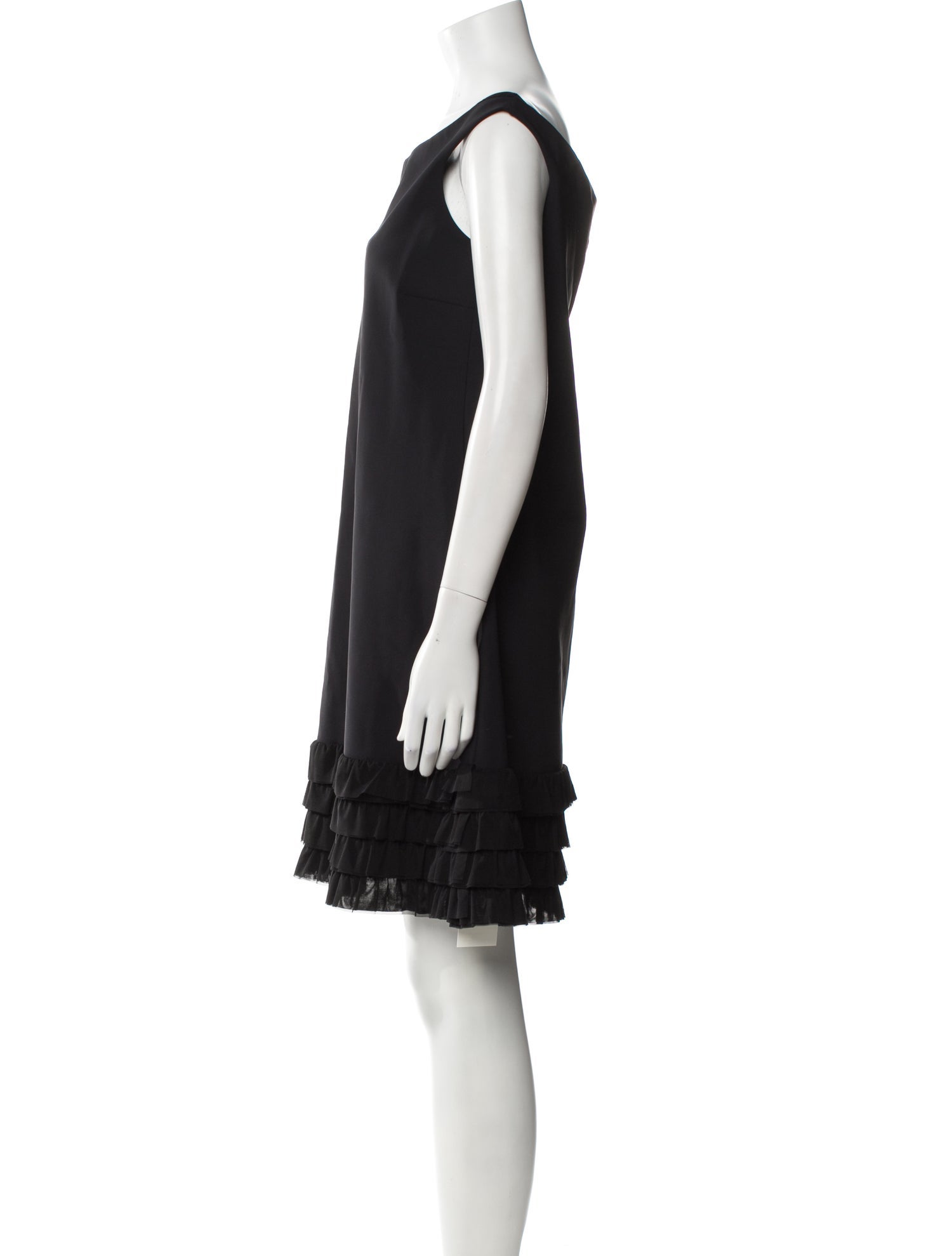 Chiara Boni Bateau Neckline Mini Dress