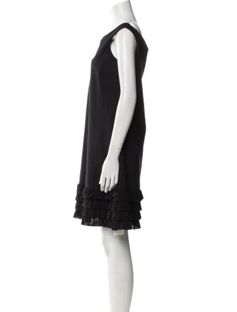Chiara Boni Bateau Neckline Mini Dress