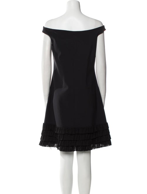 Chiara Boni Bateau Neckline Mini Dress
