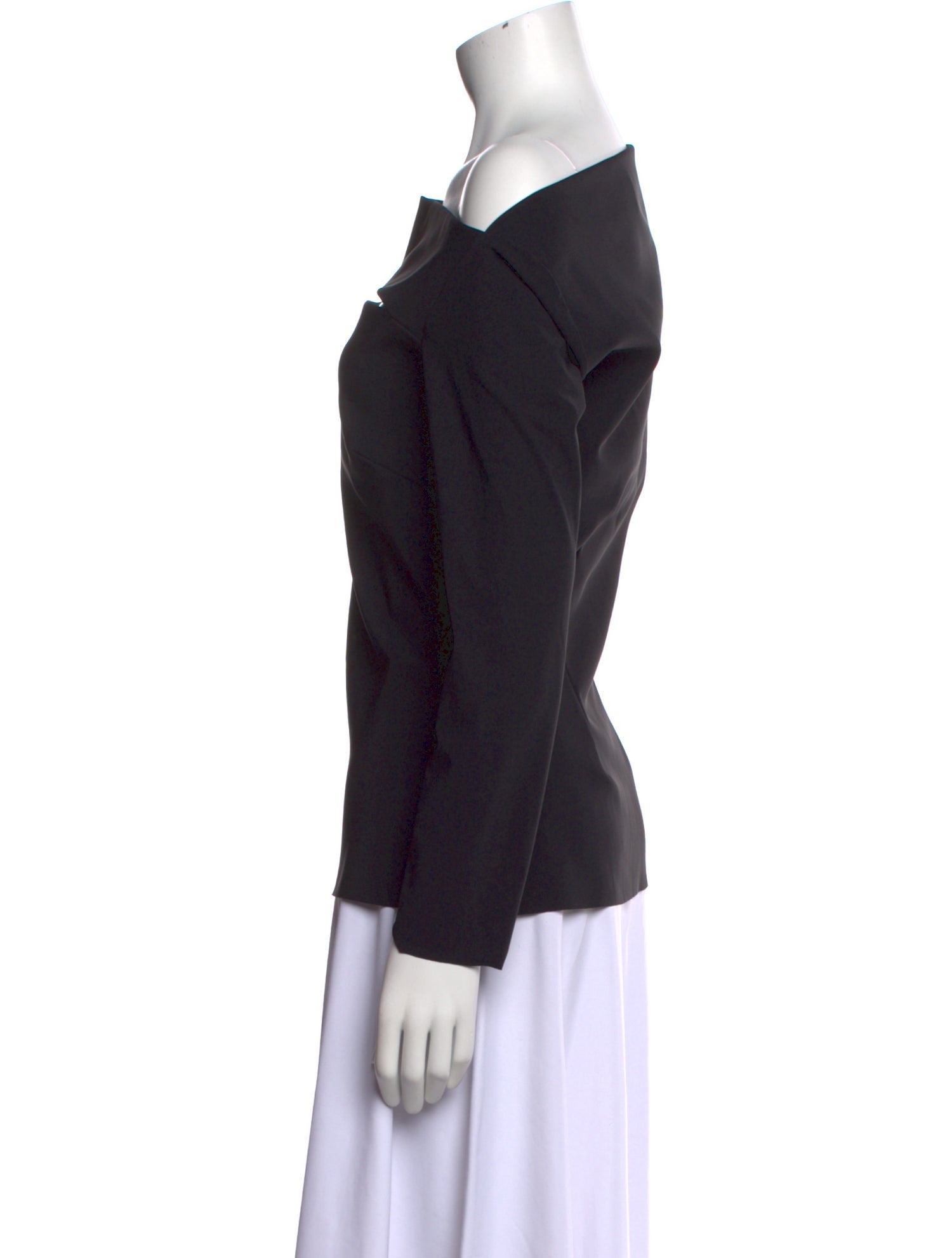 Chiara Boni Off-The-Shoulder Three-Quarter Sleeve Top