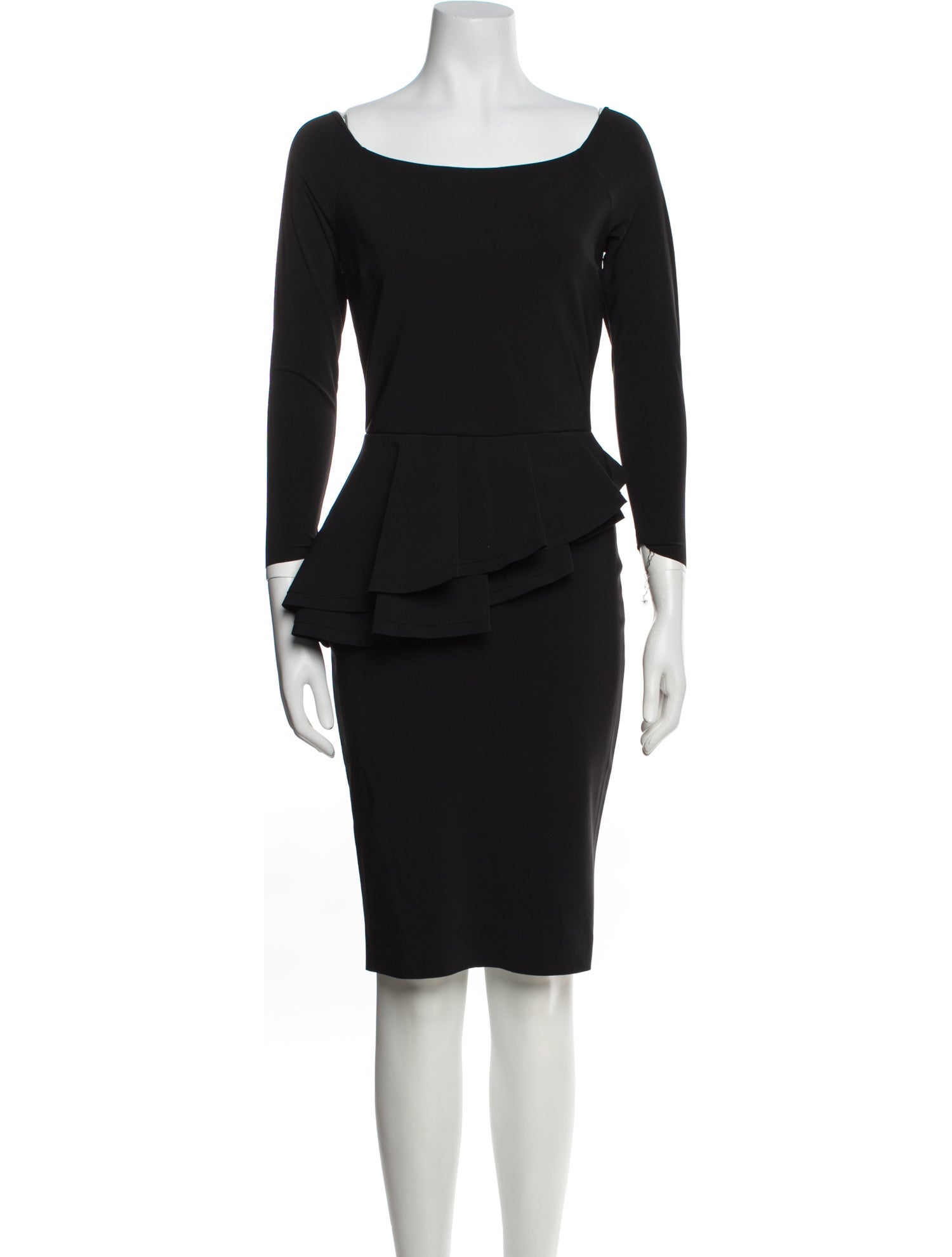 Chiara Boni Bateau Neckline Knee-Length Dress