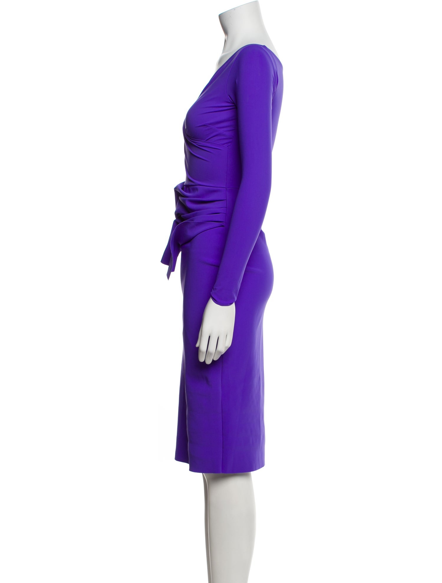 Chiara Boni V-Neck Knee-Length Dress