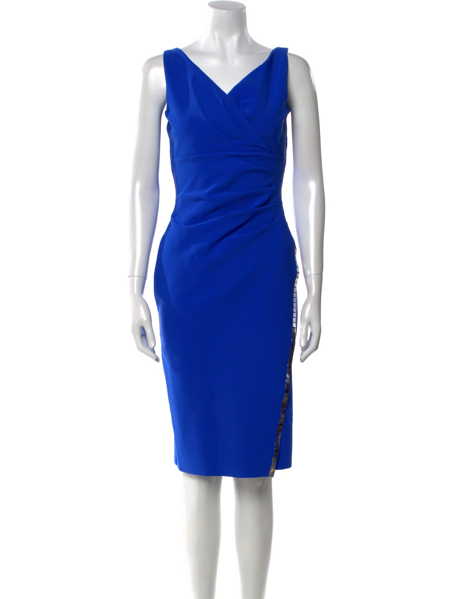 Chiara Boni V-Neck Knee-Length Dress