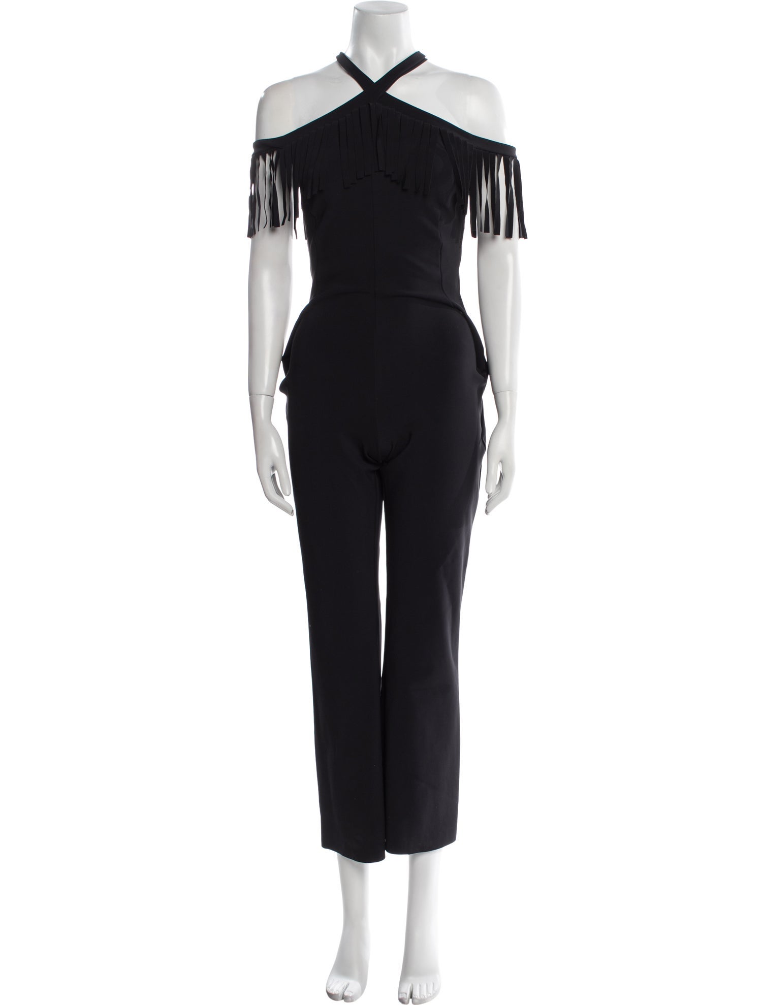 Chiara Boni Nylon V-Neck Jumpsuit