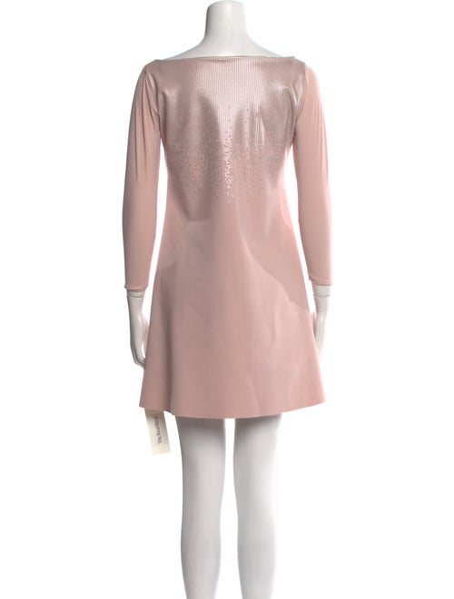 Chiara Boni Bateau Neckline Mini Dress