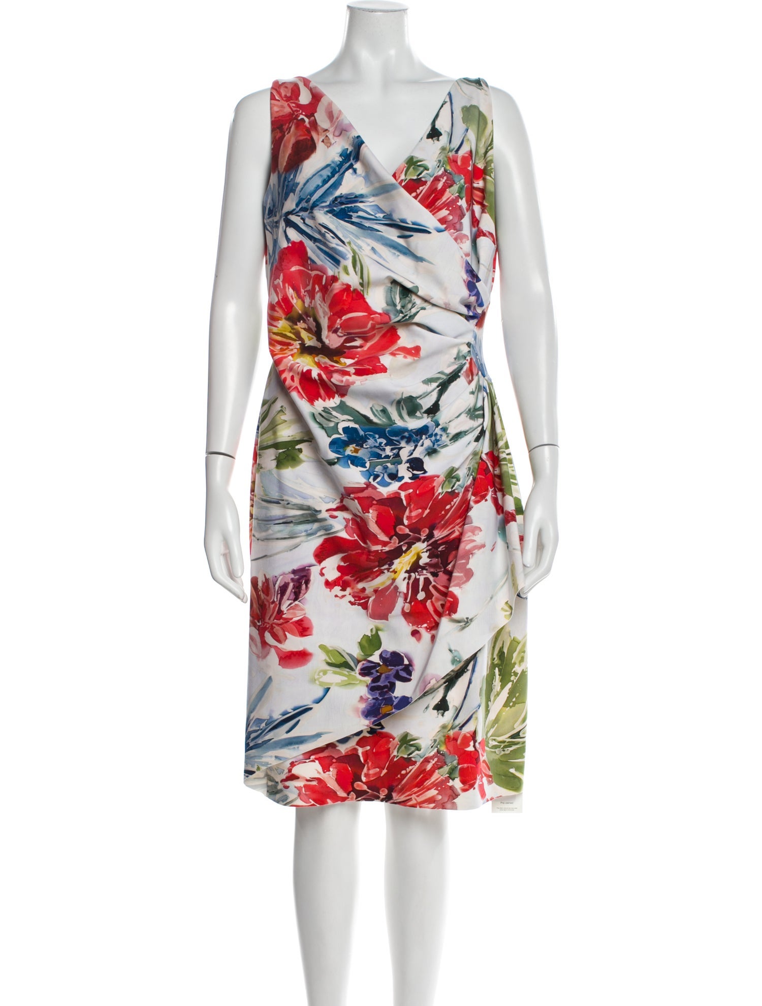 Chiara Boni Floral Print Knee-Length Dress