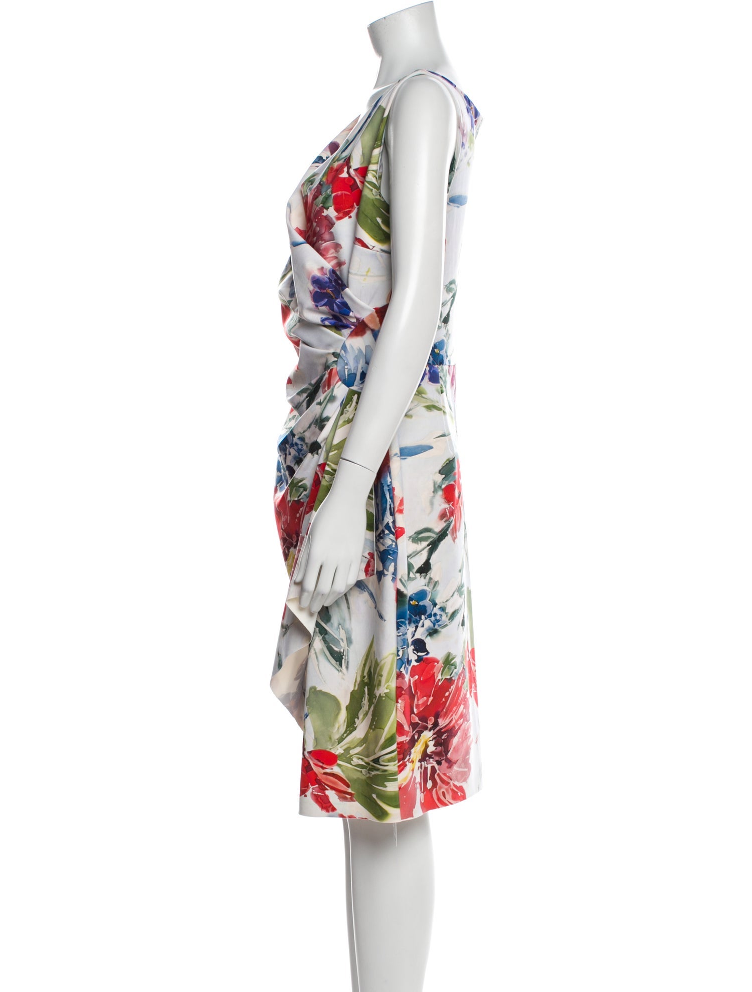 Chiara Boni Floral Print Knee-Length Dress