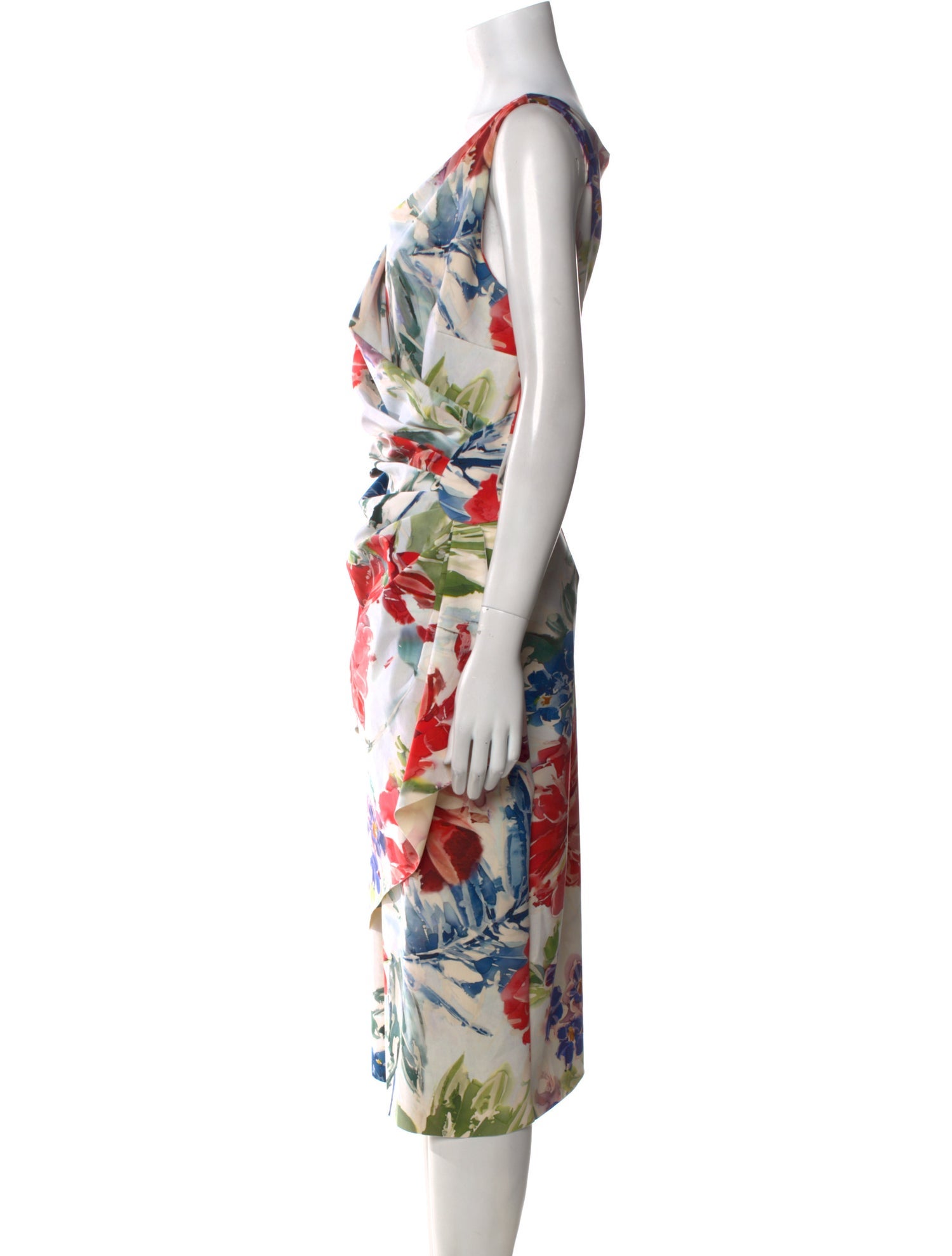 Chiara Boni Floral Print Midi Length Dress