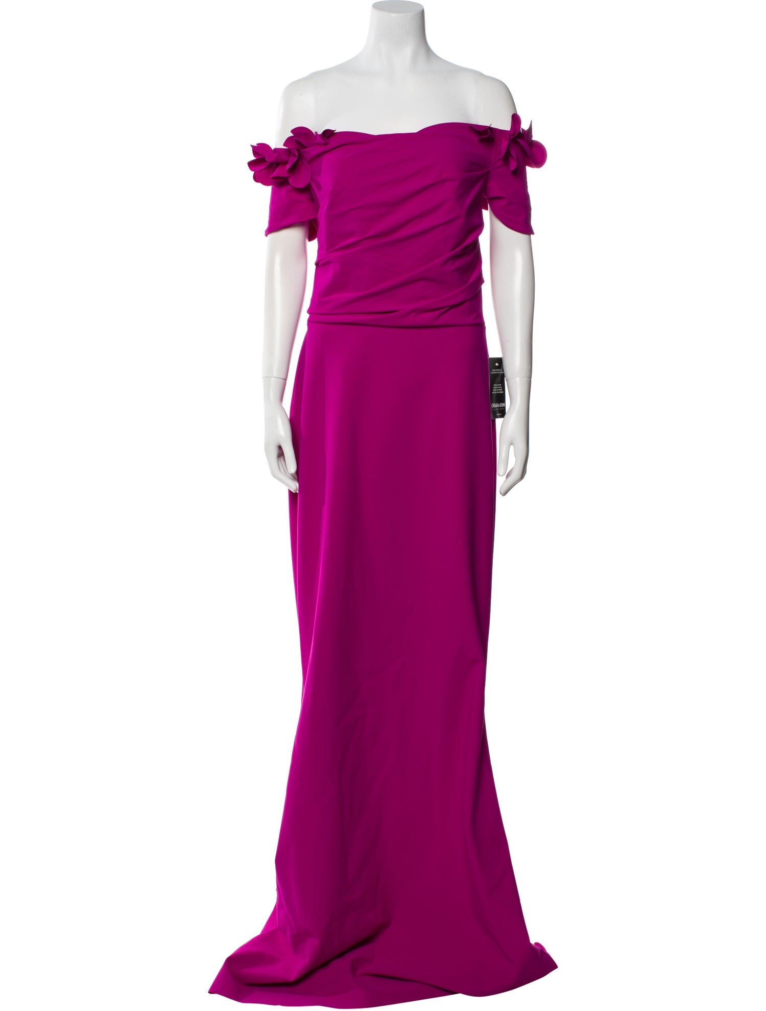 Chiara Boni Off-The-Shoulder Long Dress