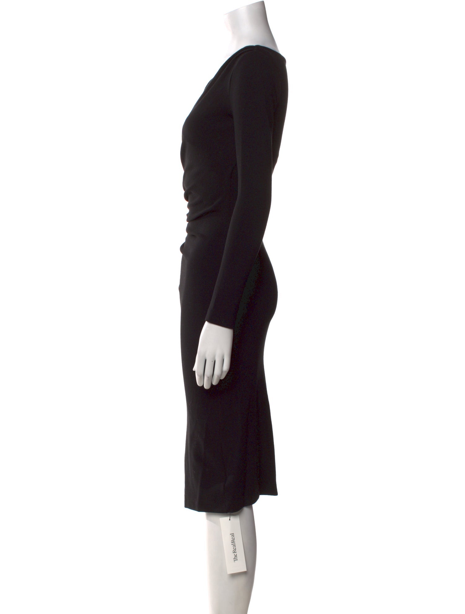 Chiara Boni V-Neck Knee-Length Dress