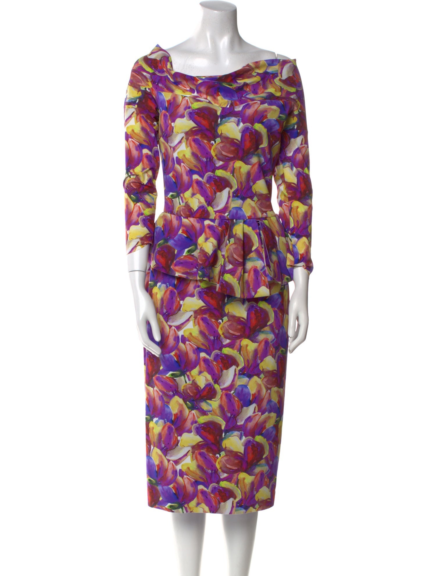 Chiara Boni Floral Print Knee-Length Dress