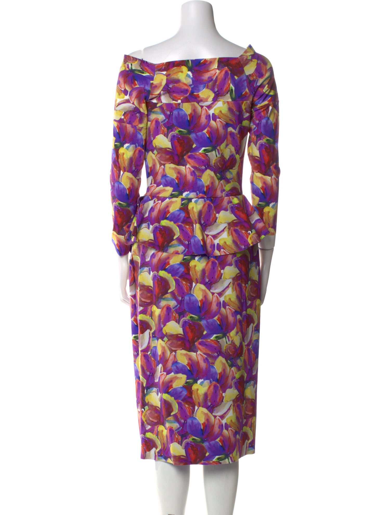 Chiara Boni Floral Print Knee-Length Dress