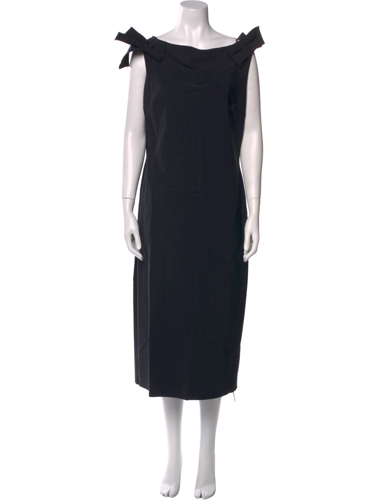 Chiara Boni Cowl Neck Midi Length Dress