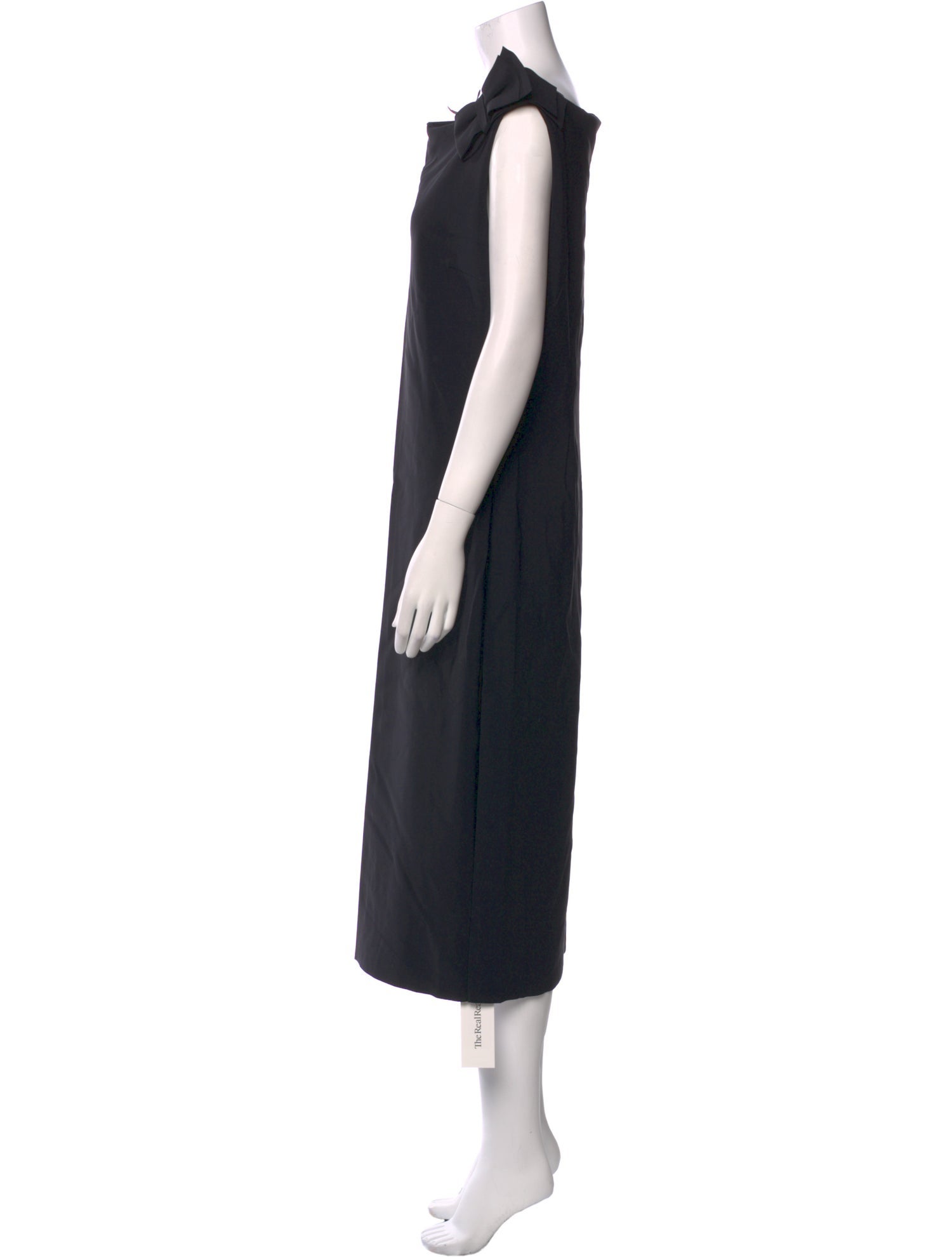 Chiara Boni Cowl Neck Midi Length Dress