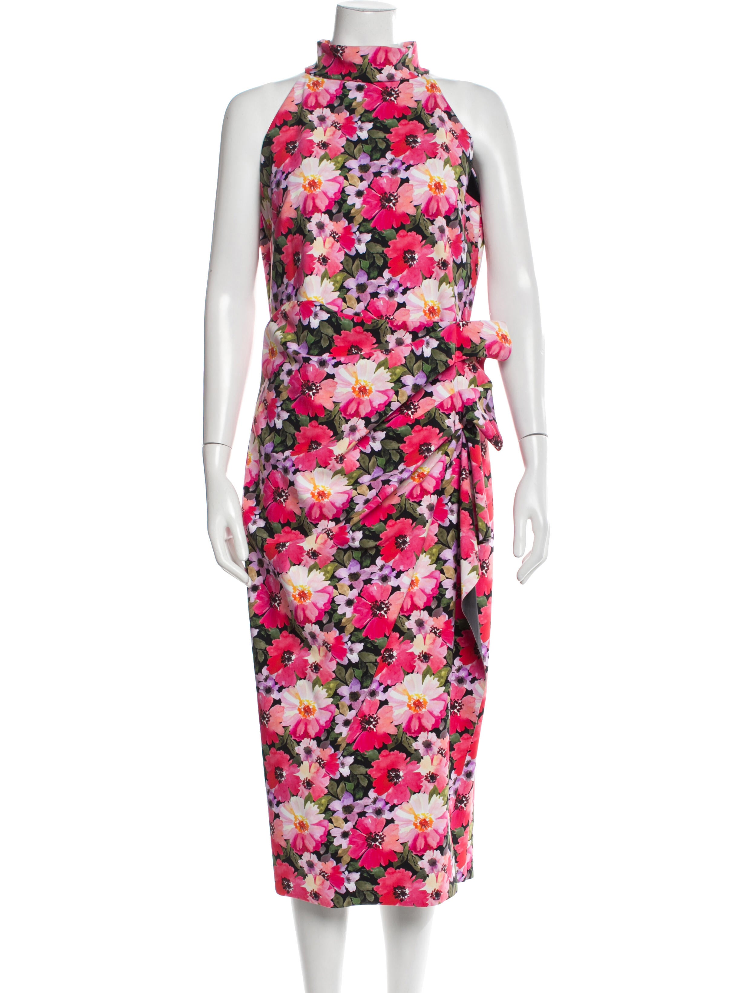Chiara Boni Floral Print Midi Length Dress