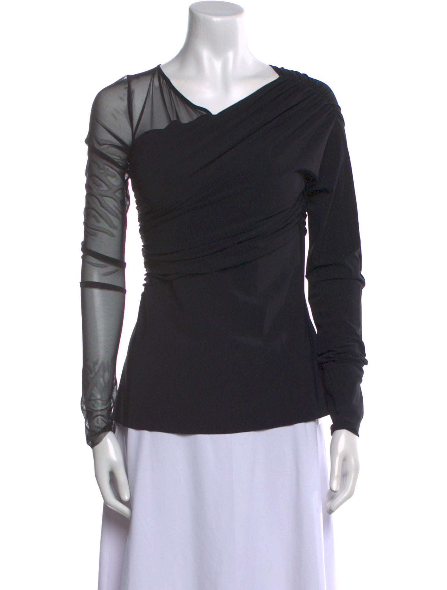 Chiara Boni Cowl Neck Long Sleeve Top