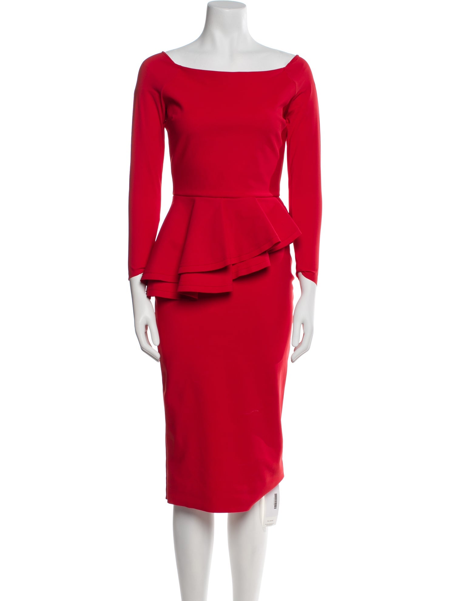 Chiara Boni Bateau Neckline Midi Length Dress