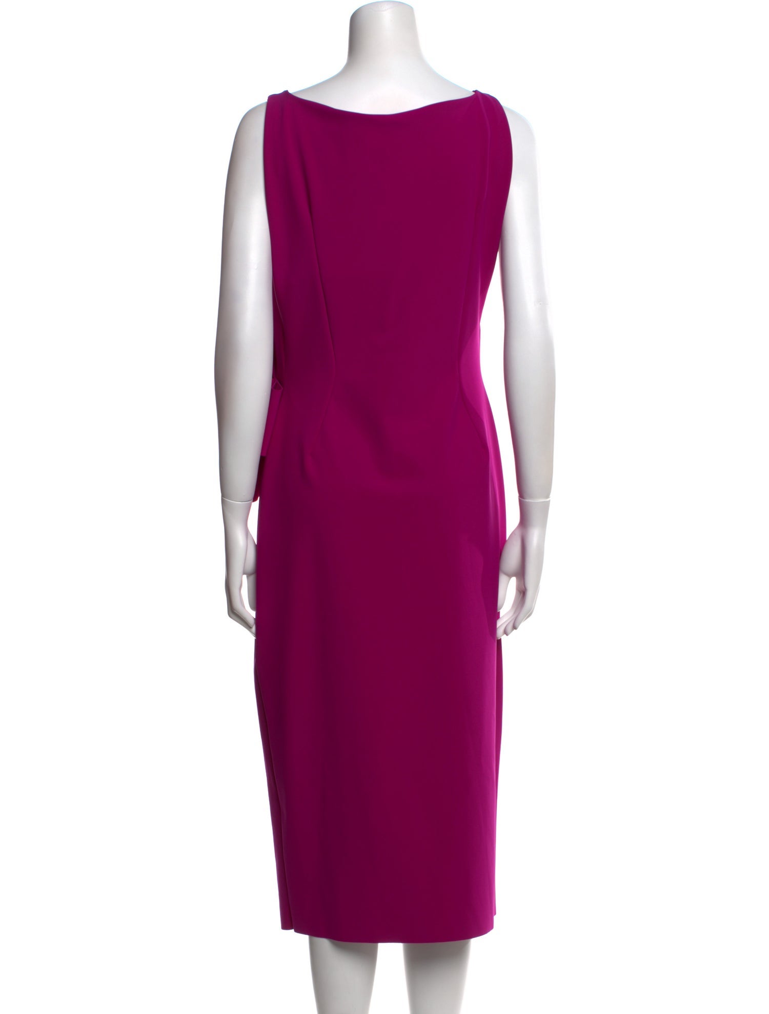 Chiara Boni Cowl Neck Midi Length Dress