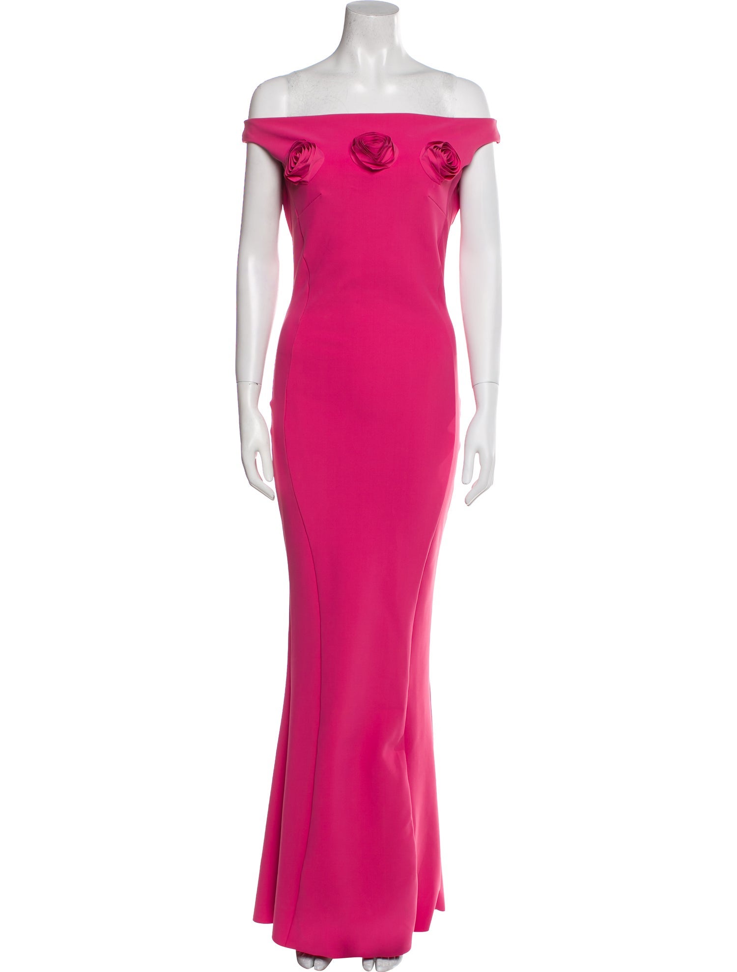 Chiara Boni Off-The-Shoulder Long Dress