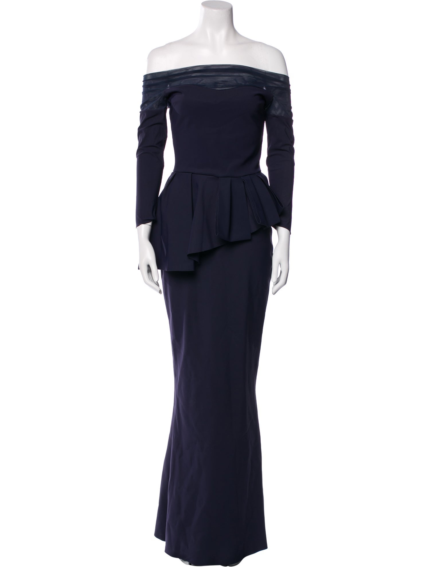 Chiara Boni Off-The-Shoulder Long Dress