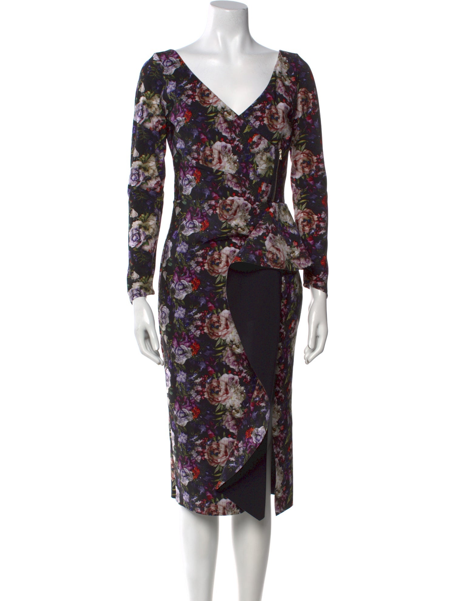 Chiara Boni Floral Print Midi Length Dress