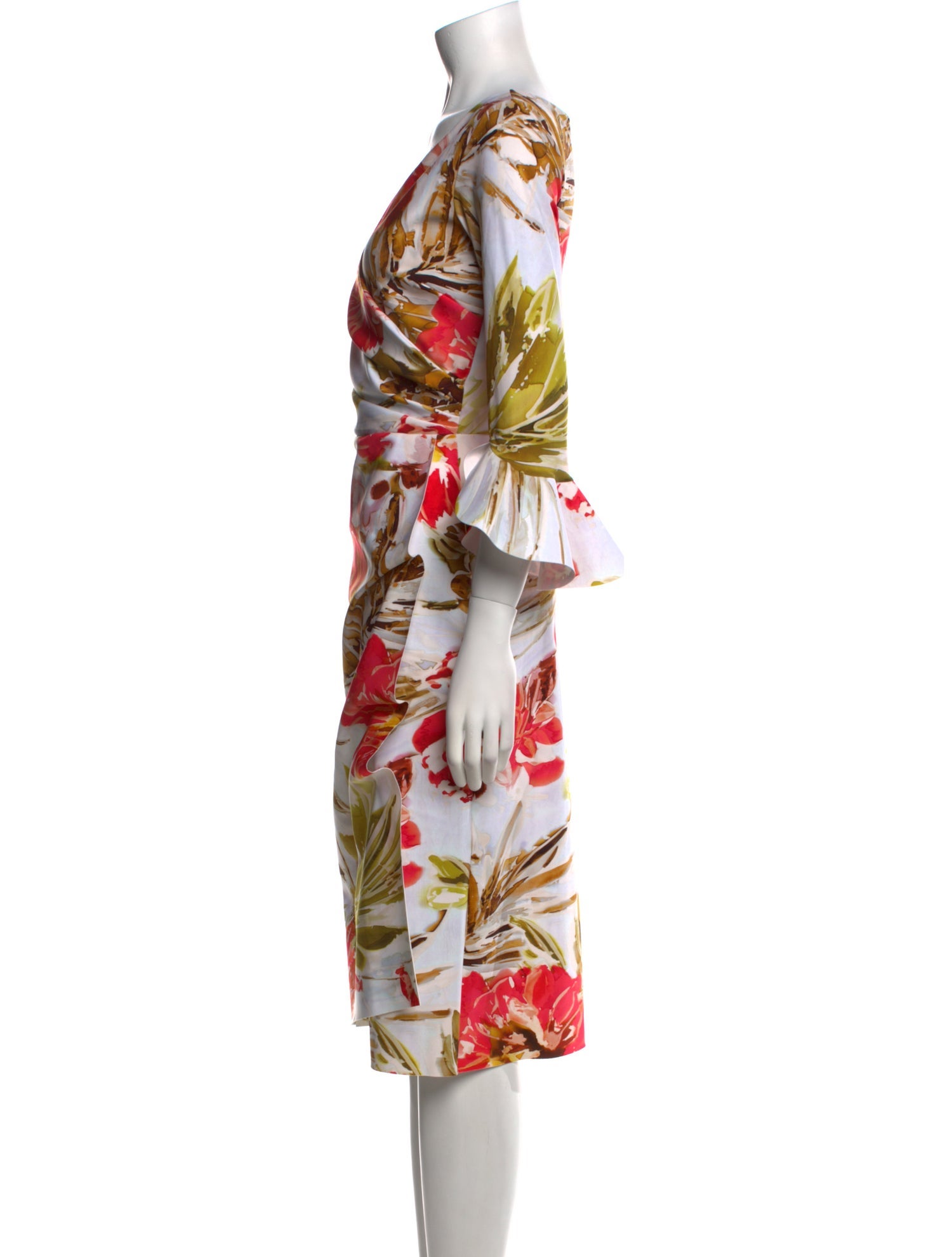 Chiara Boni Floral Print Midi Length Dress