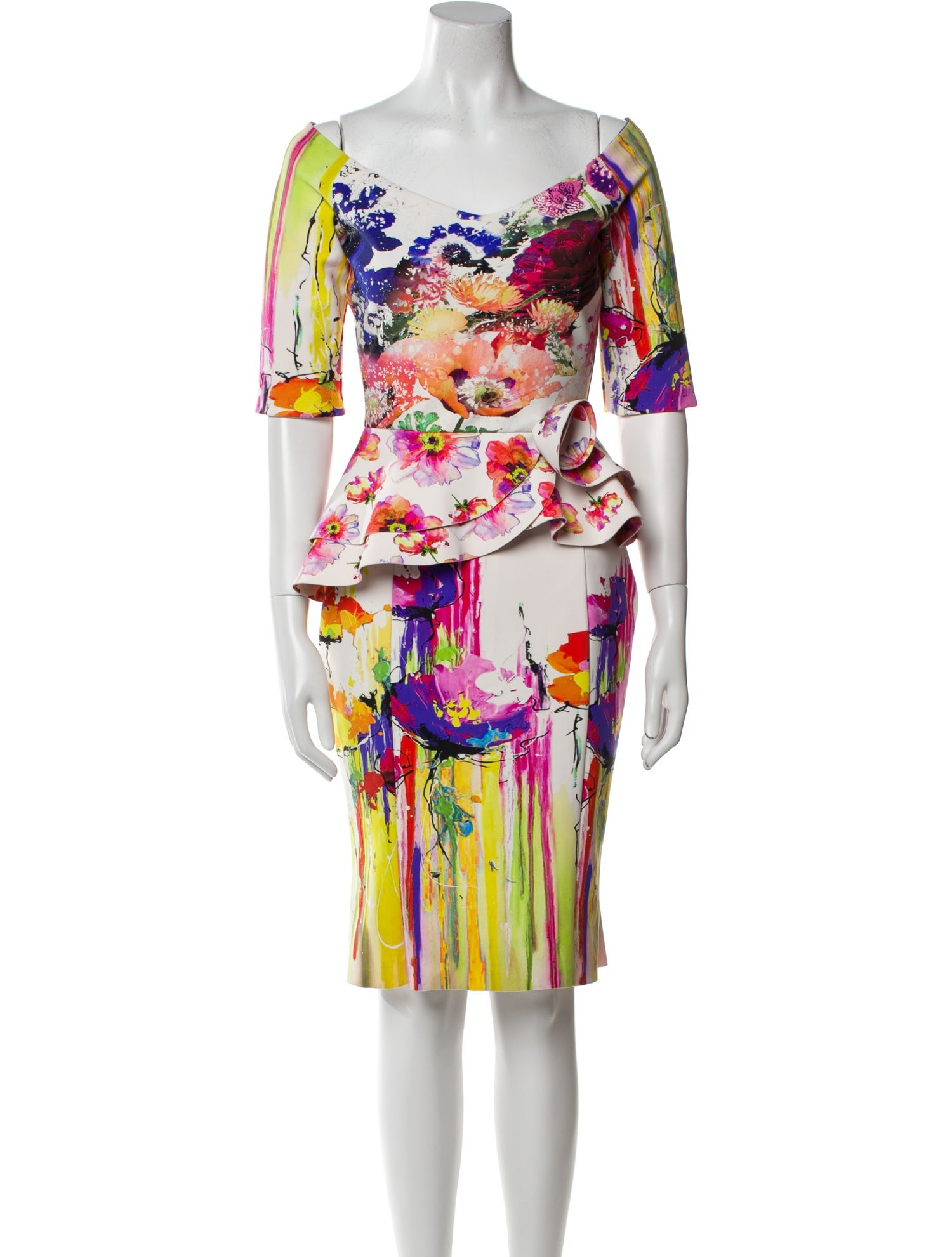 Chiara Boni Printed Knee-Length Dress