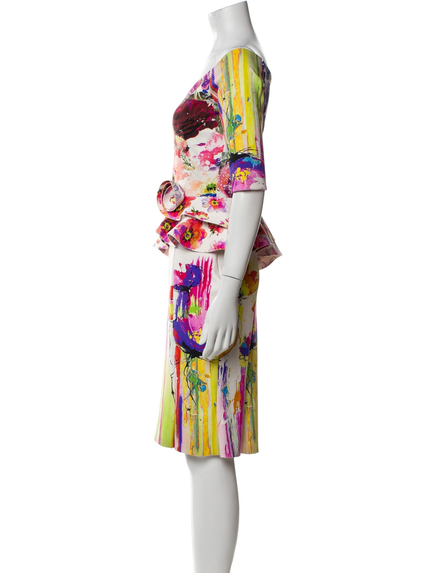 Chiara Boni Printed Knee-Length Dress