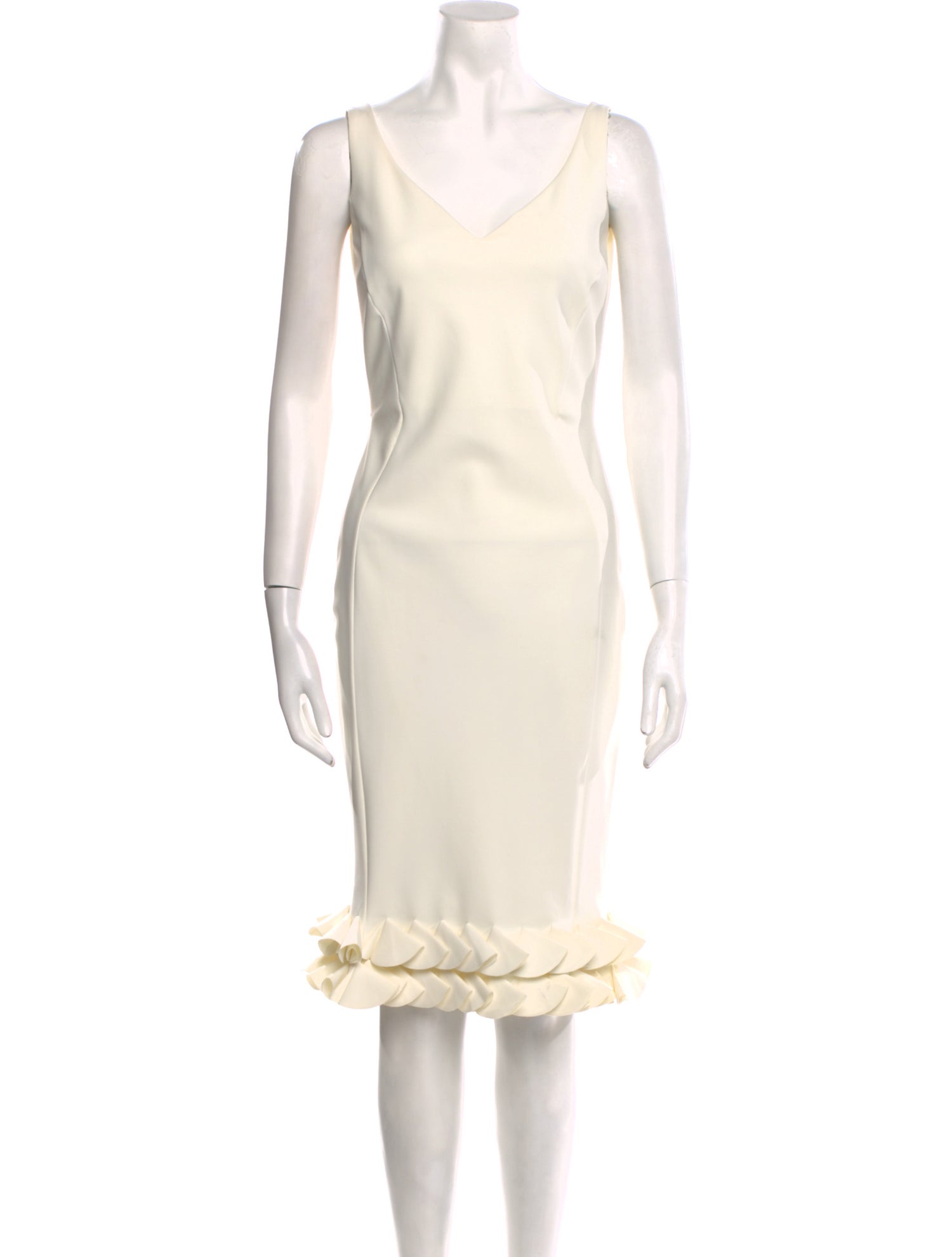 Chiara Boni V-Neck Knee-Length Dress