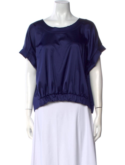 Chiara Boni Bateau Neckline Short Sleeve Blouse