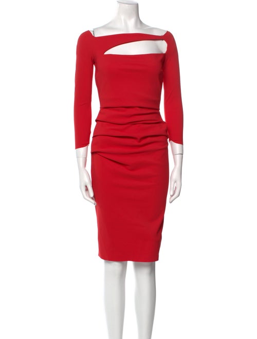 Chiara Boni Square Neckline Knee-Length Dress