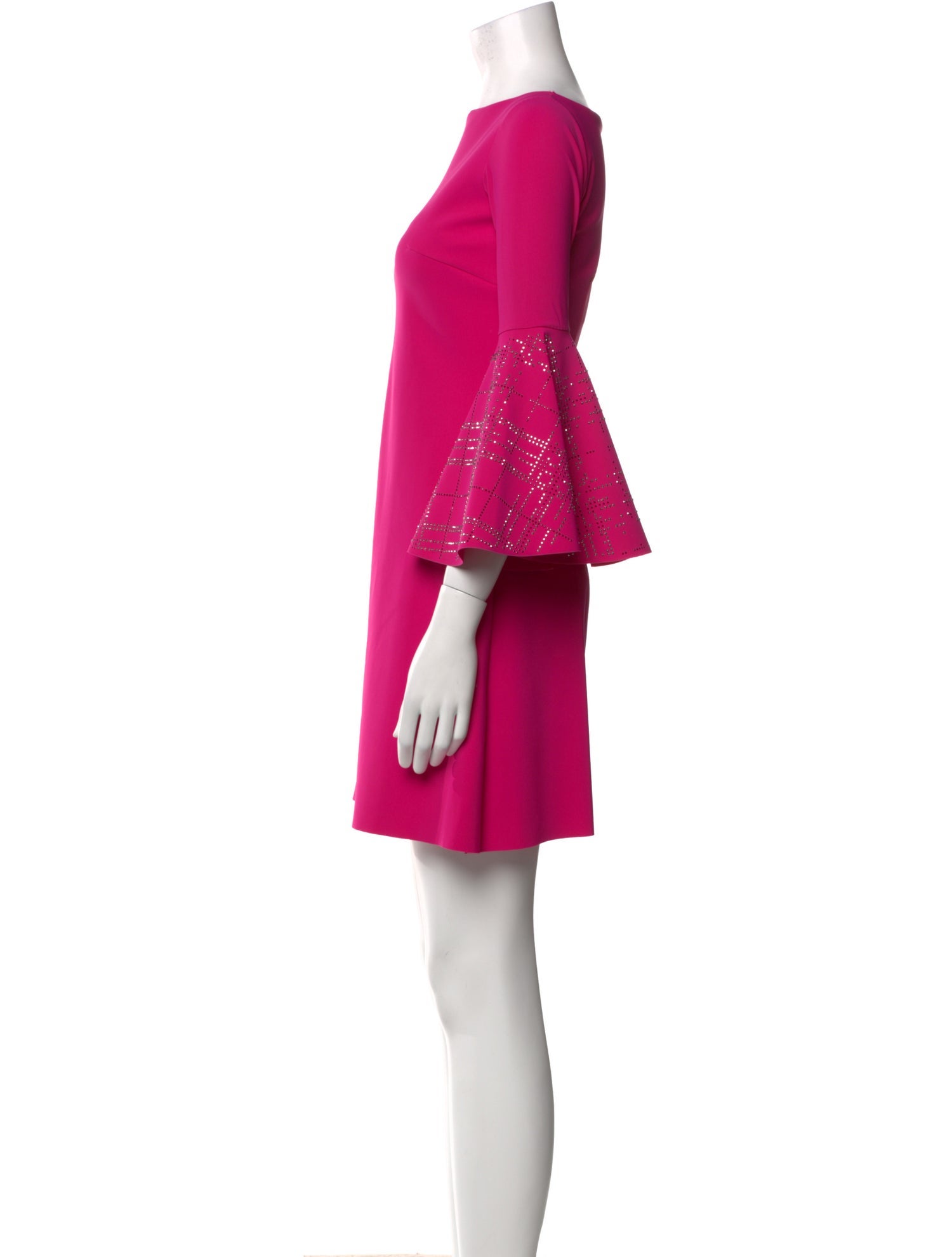 Chiara Boni Bateau Neckline Mini Dress