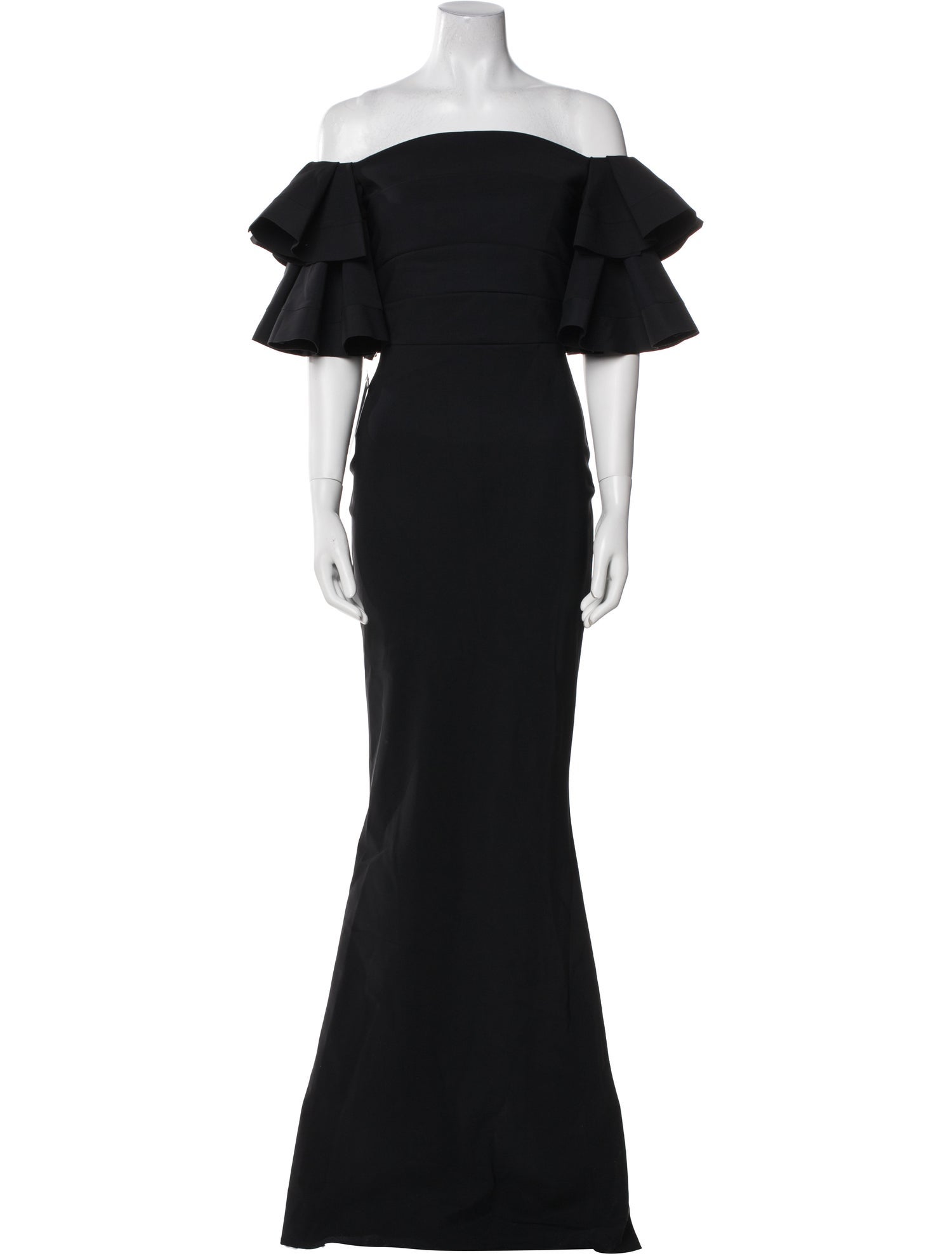 Chiara Boni Off-The-Shoulder Long Dress