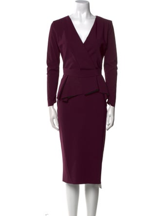 Chiara Boni V-Neck Midi Length Dress