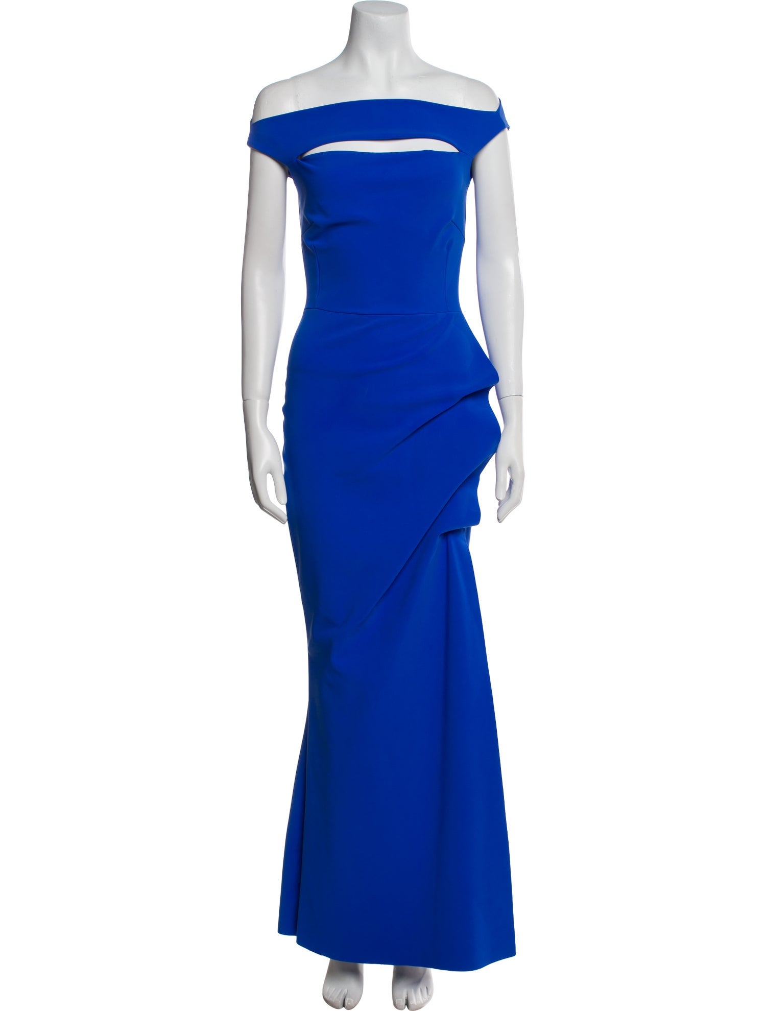 Chiara Boni Off-The-Shoulder Long Dress