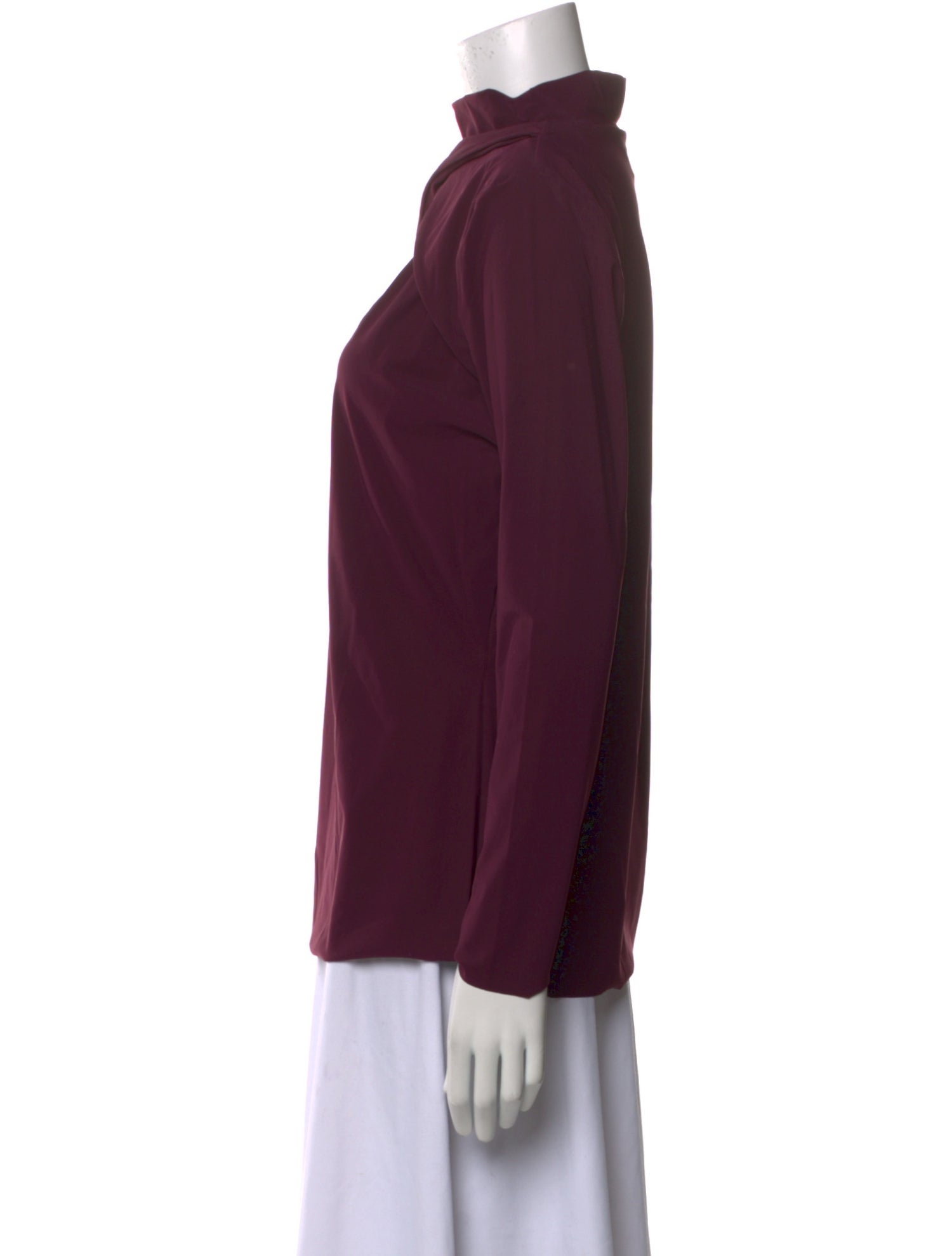 Chiara Boni Mock Neck Long Sleeve Top