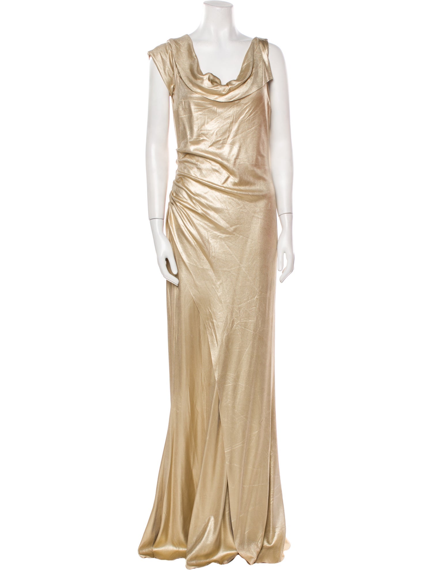 Chiara Boni Cowl Neck Long Dress